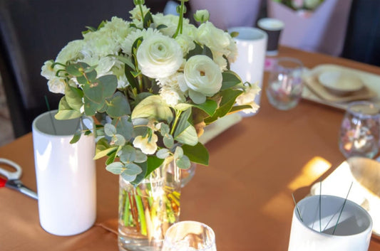 🌸 Petals & Pinot — Bridal Shower Floral Workshop