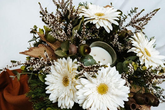 CANDLE HOLDER TABLE WREATH