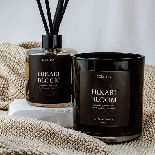 SCENTIA - Candle & Reed Diffuser Bundle